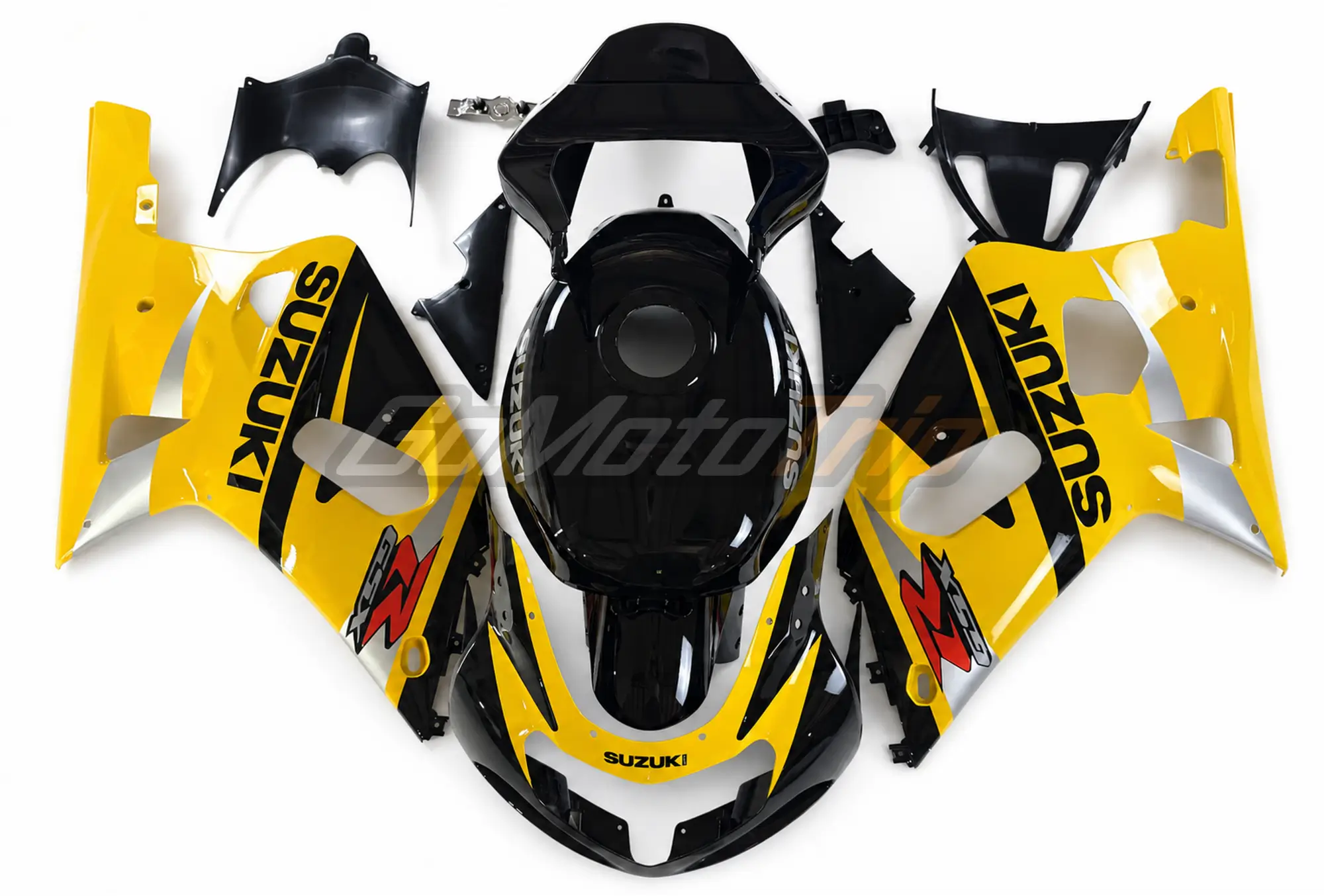 2000 2003 Suzuki Gsx R600 Yellow Fairing Kit 1 - Gomototrip 2000-2003 Suzuki GSX-R600 Yellow Fairing Kit 1