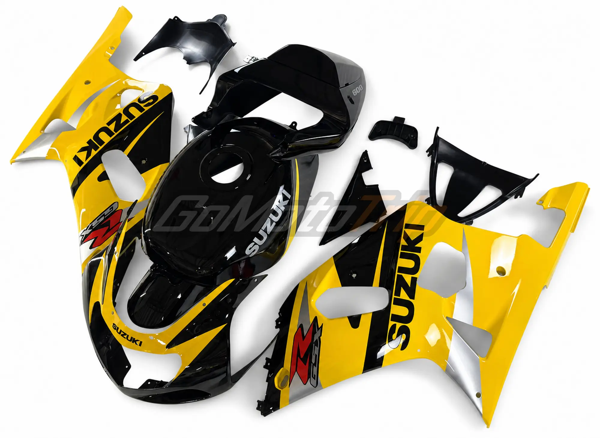 2000 2003 Suzuki Gsx R600 Yellow Fairing Kit 2 - Gomototrip 2000-2003 Suzuki GSX-R600 Yellow Fairing Kit 2