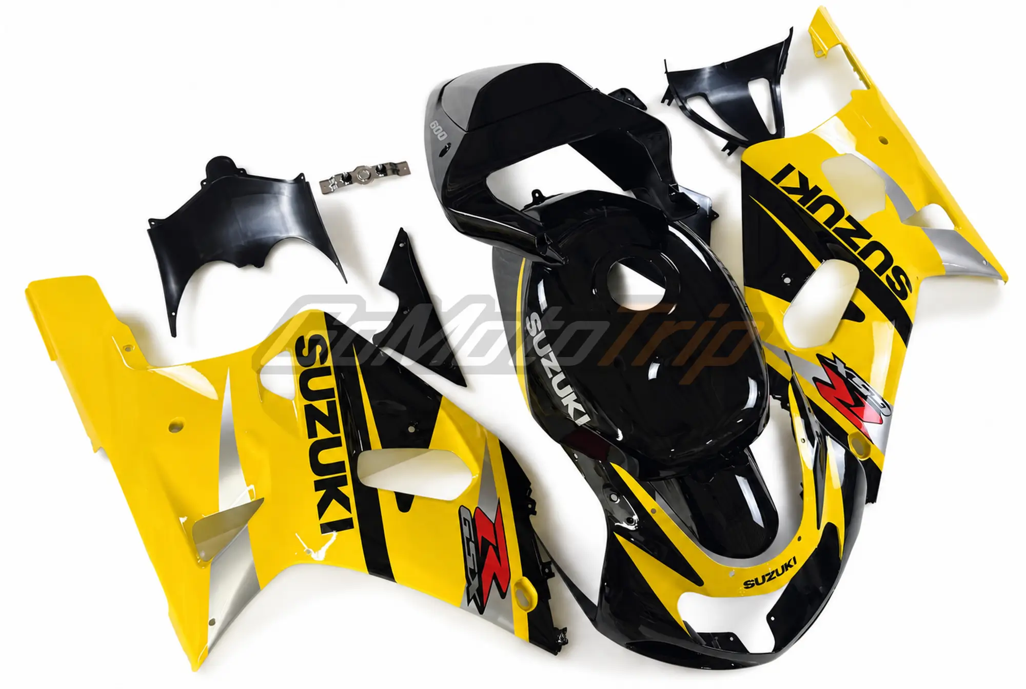 2000 2003 Suzuki Gsx R600 Yellow Fairing Kit 3 - Gomototrip 2000-2003 Suzuki GSX-R600 Yellow Fairing Kit 3