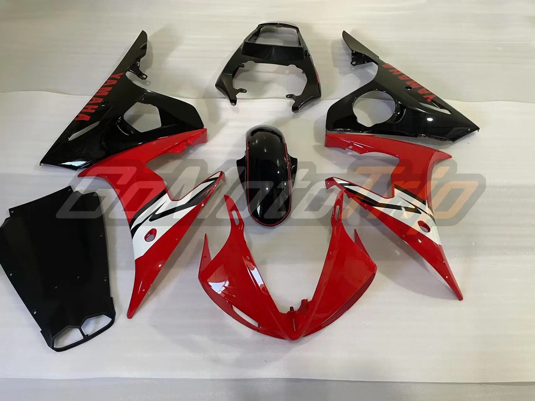 2003-2005 Yamaha YZF-R6 Black Red Fairing3 1
