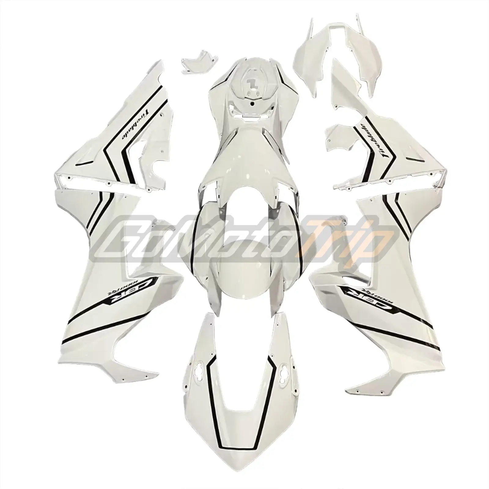 2017-2025 Honda CBR1000RR White Fairing 2