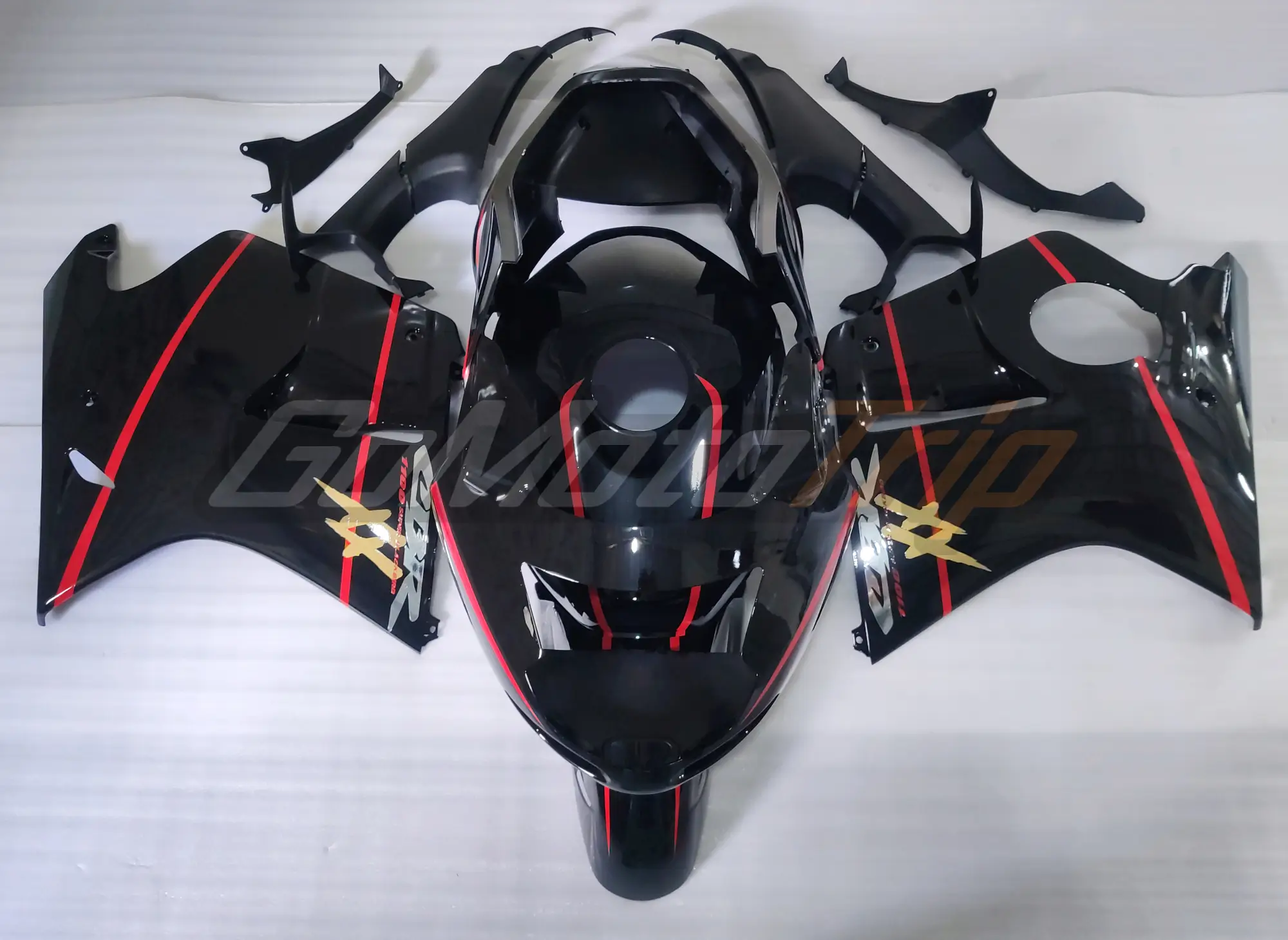 CBR1100XX Blackbird Black Red Fairing3 1