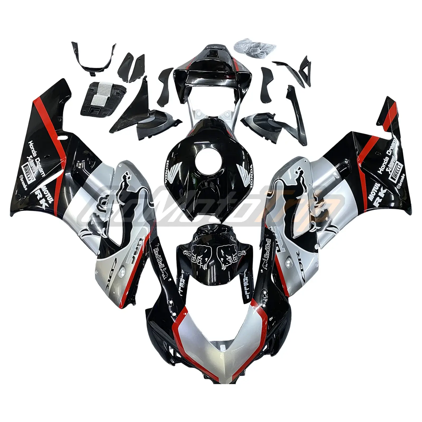 2004-2005 Honda CBR1000RR Red Bull Fairing2 1