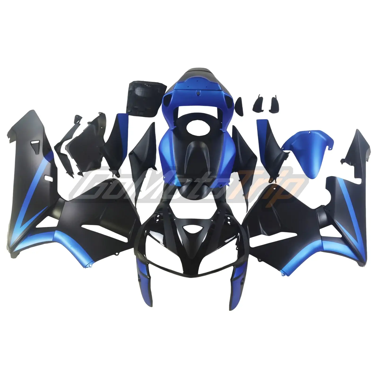 2005-2006 Honda CBR600RR Black Blue Fairing 1