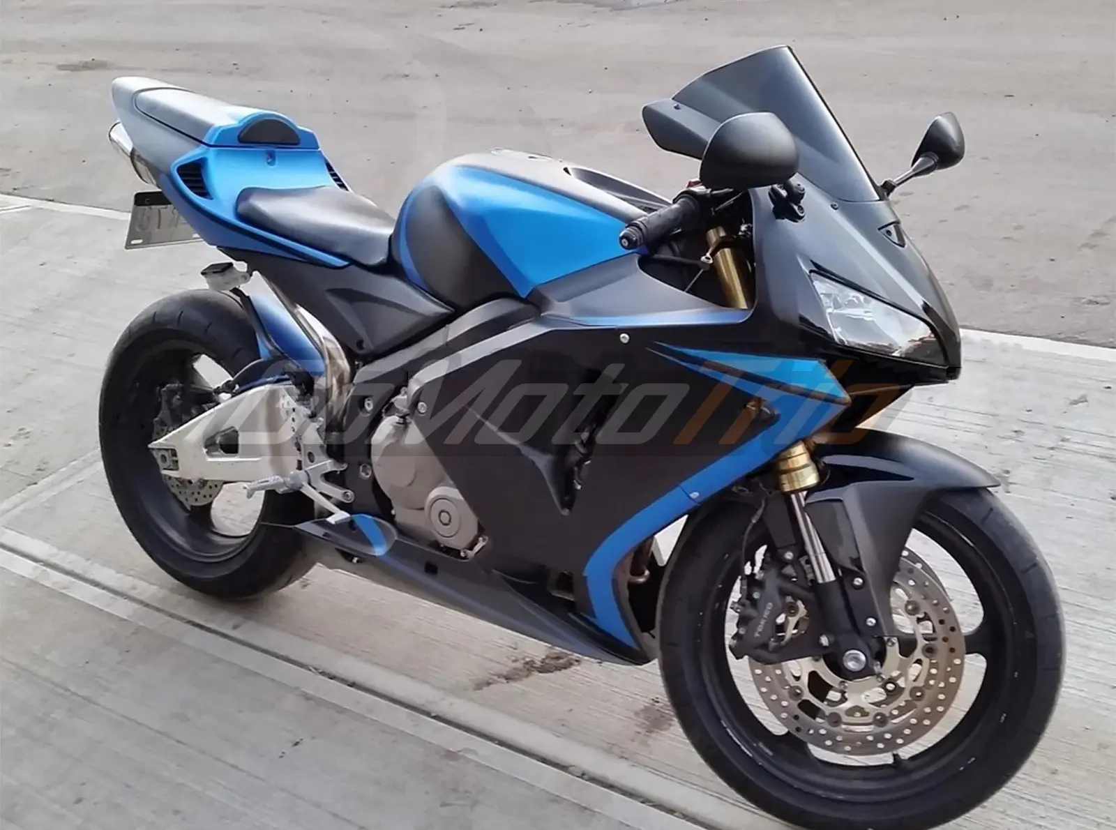 2005-2006 Honda CBR600RR Black Blue Fairing 13