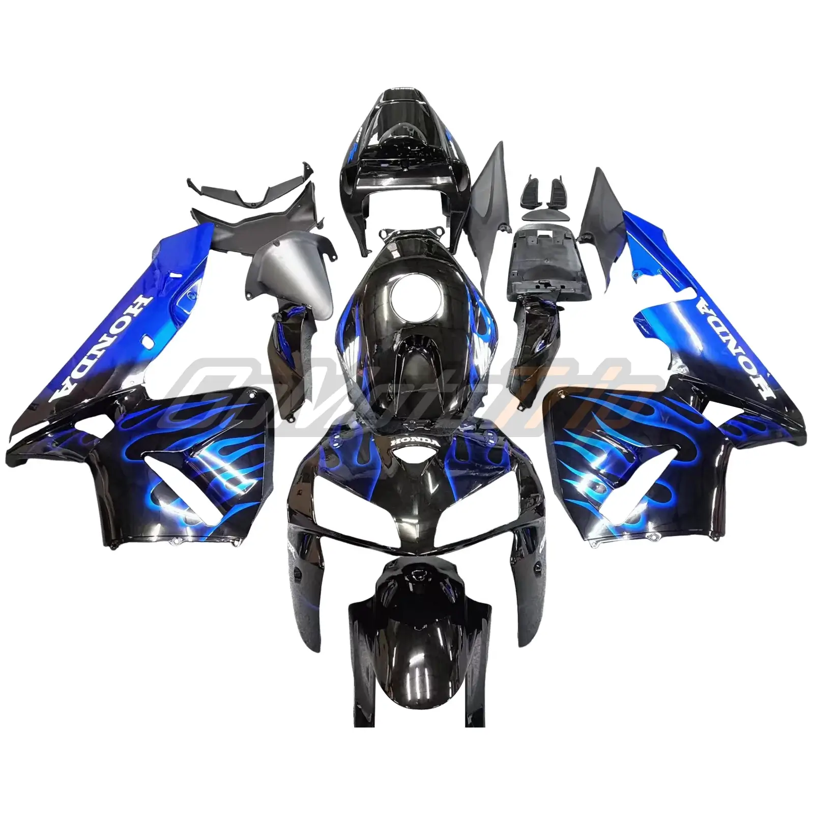 2005-2006 Honda CBR600RR Flame Fairing2 1