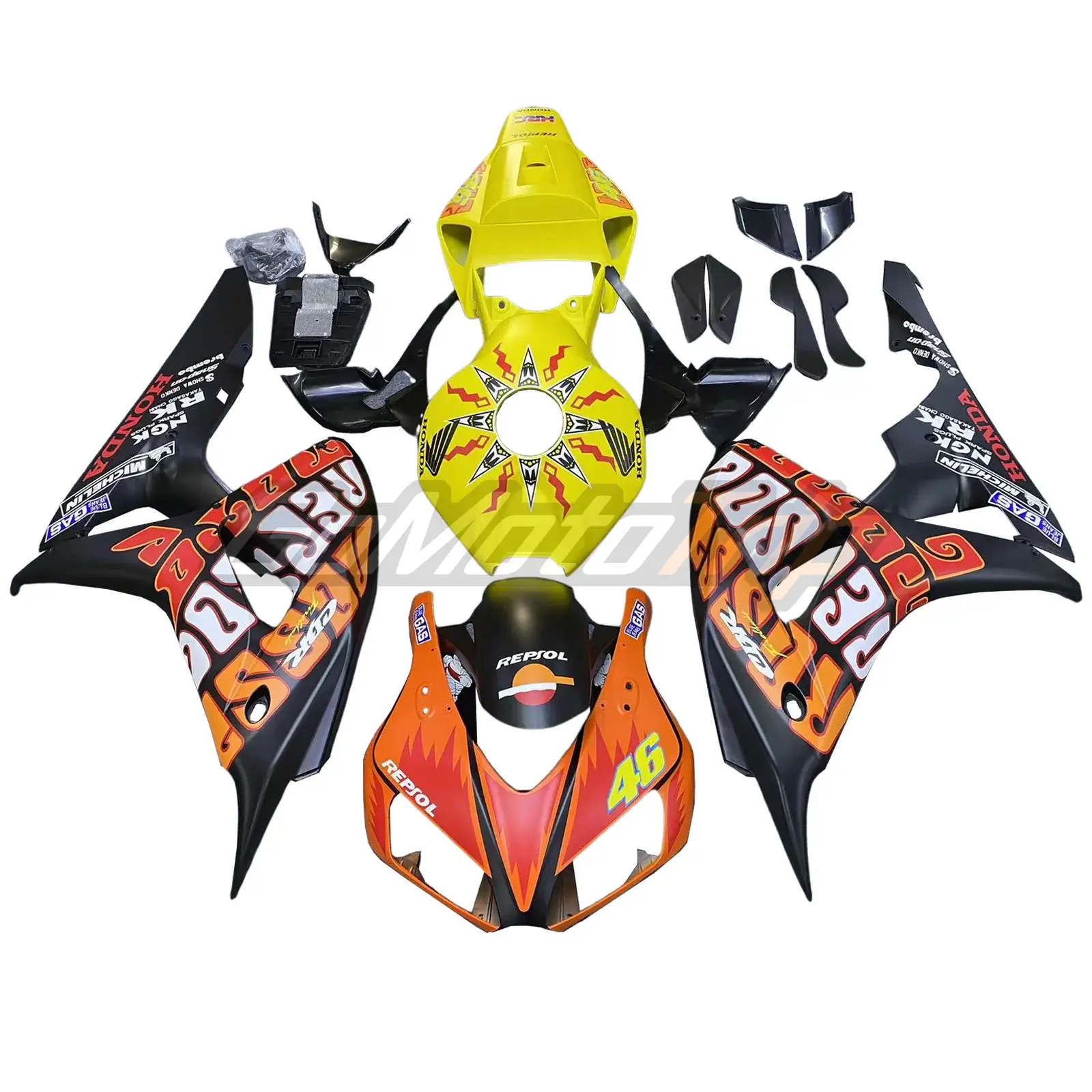 2006-2007 Honda CBR1000RR Rossi Fairing2 1