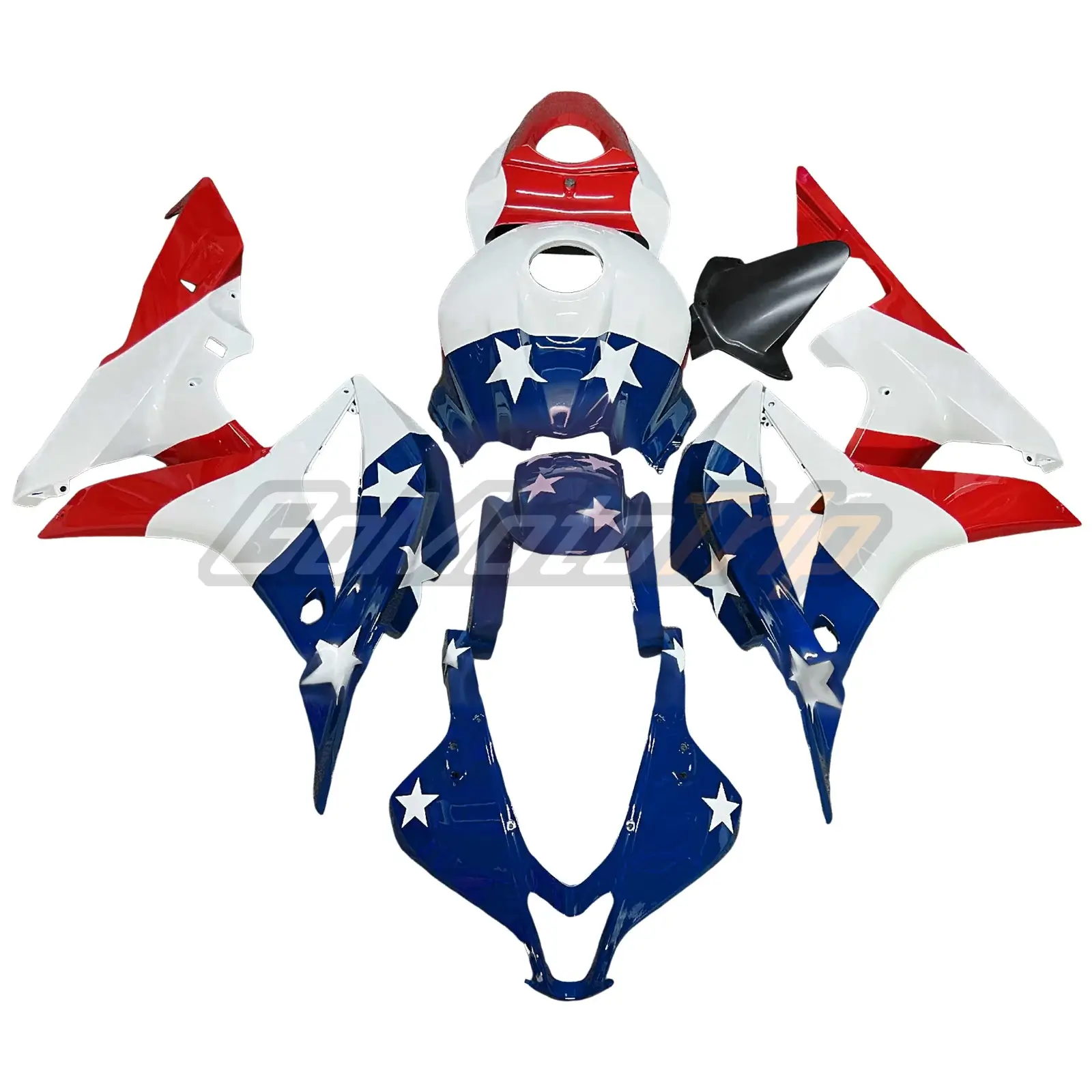 2007-2008 Honda CBR600RR American Flag Fairing 1