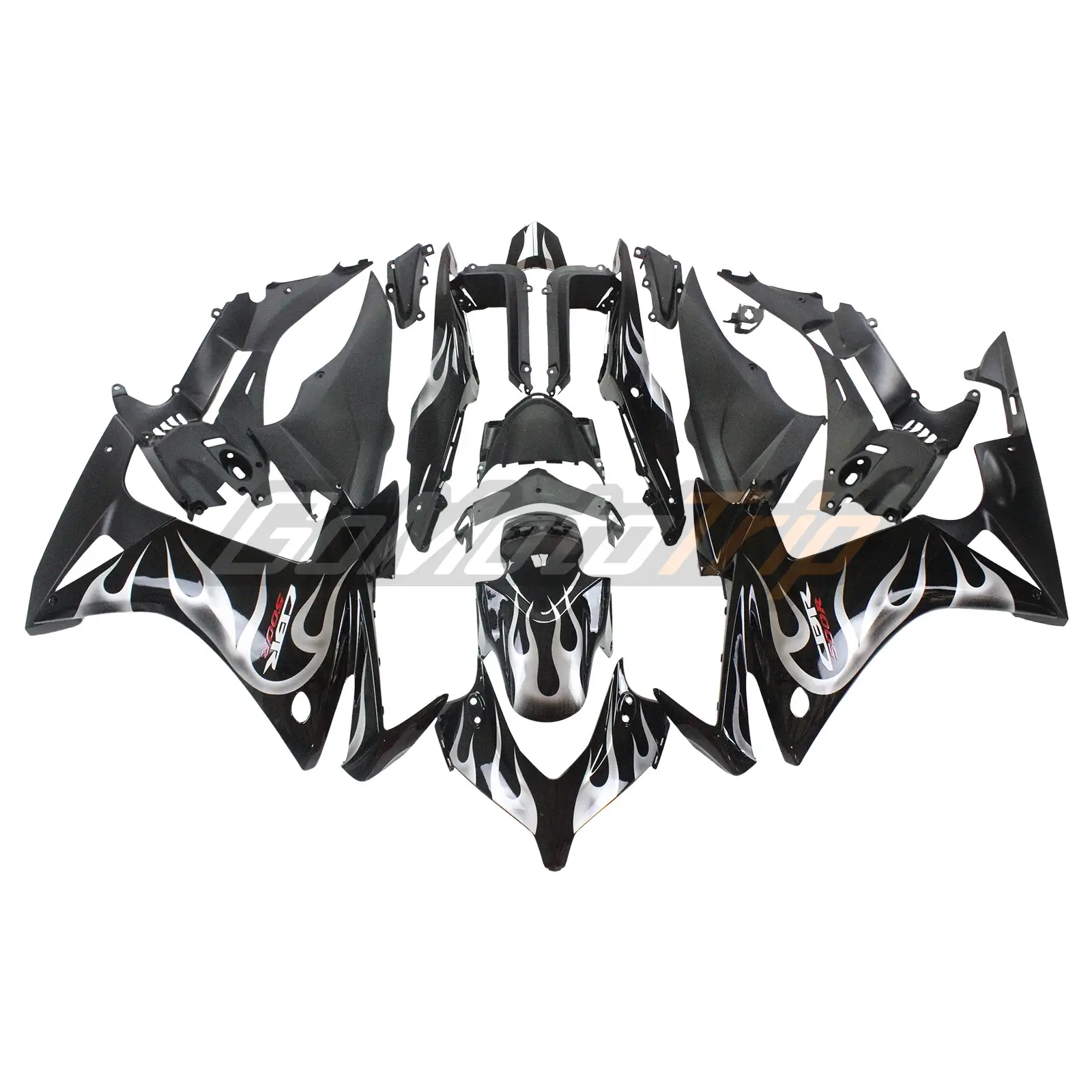 2013-2015 Honda CBR500R Flame Fairing 1