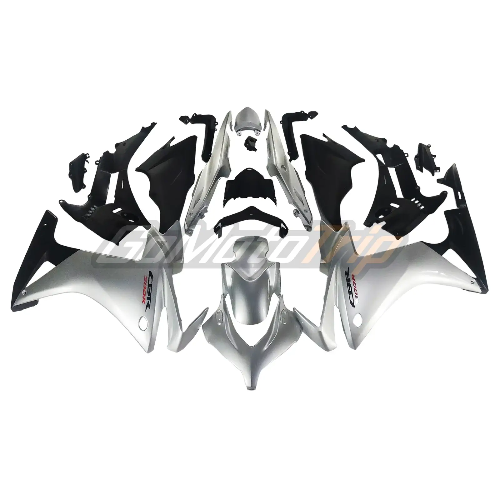 2013-2015 Honda CBR500R Silver Fairing 1