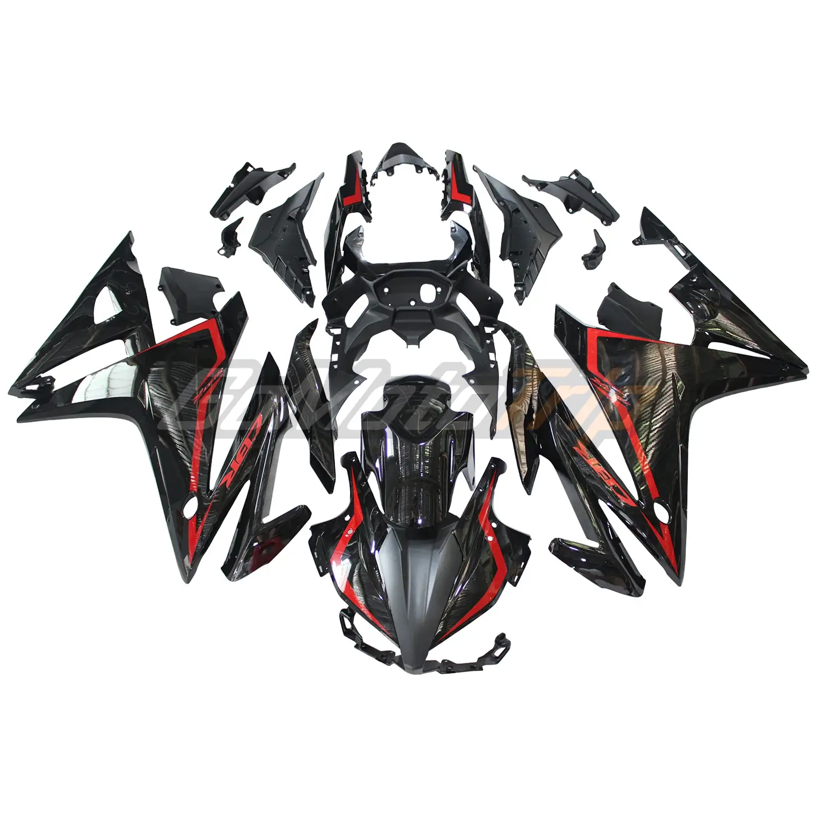 2016-2018 Honda CBR500R Black Fairing2 1