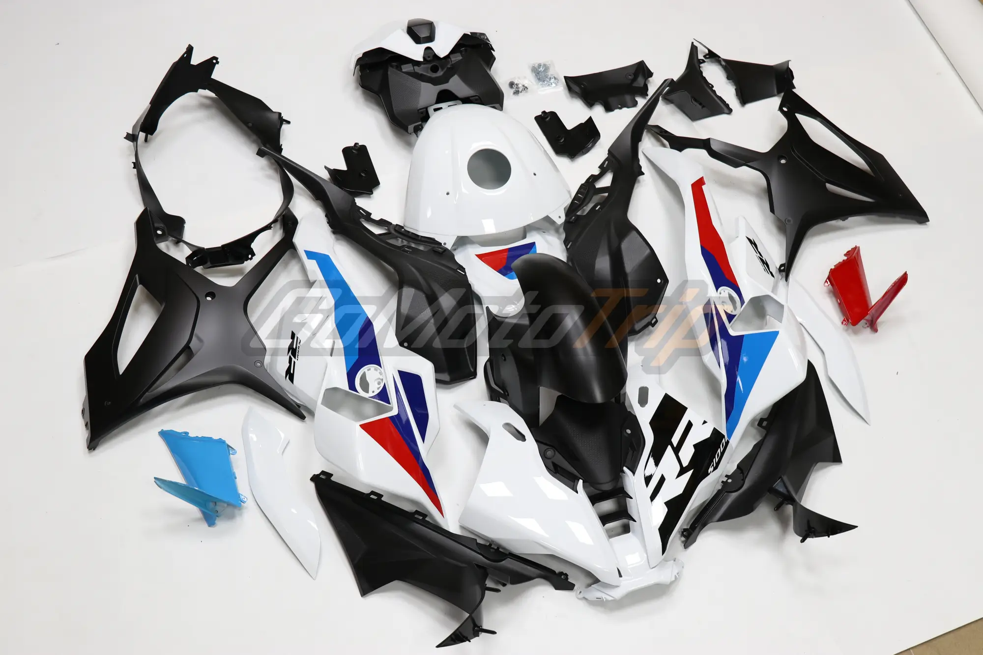 2025 Bmw S1000Rr Light White M Style Fairing Kit 3 - Gomototrip 2025 BMW S1000RR Light White M Style Fairing Kit 3