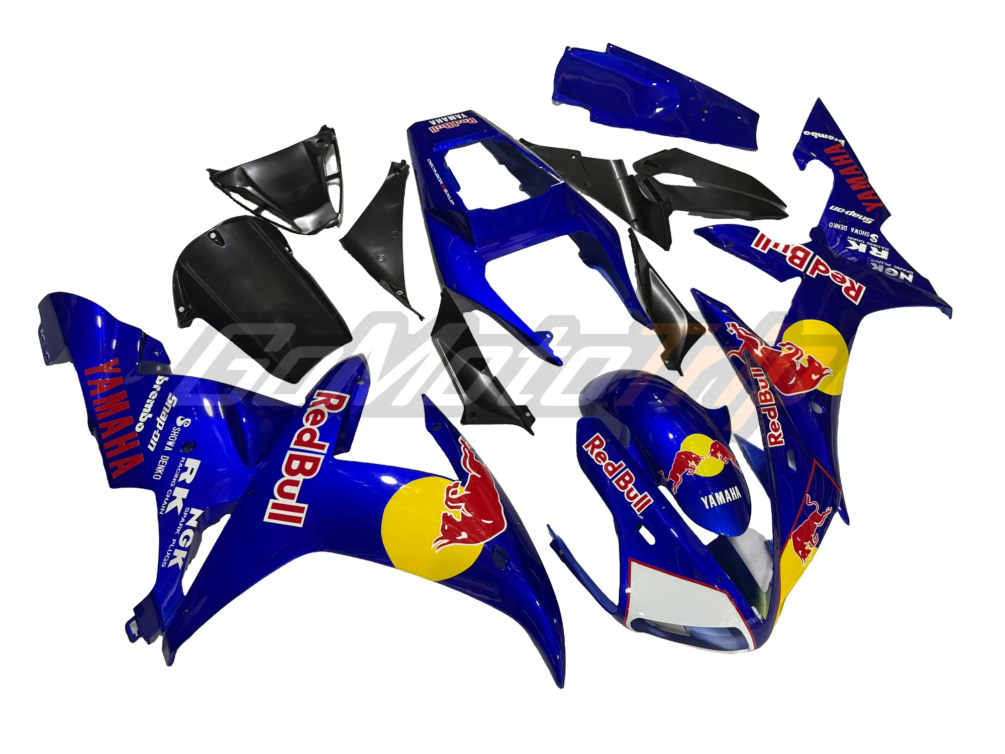 2002 2003 Yamaha Yzf R1 Blue Redbull Fairing 3 - Gomototrip 2002-2003 Yamaha YZF-R1 Blue RedBull Fairing 3