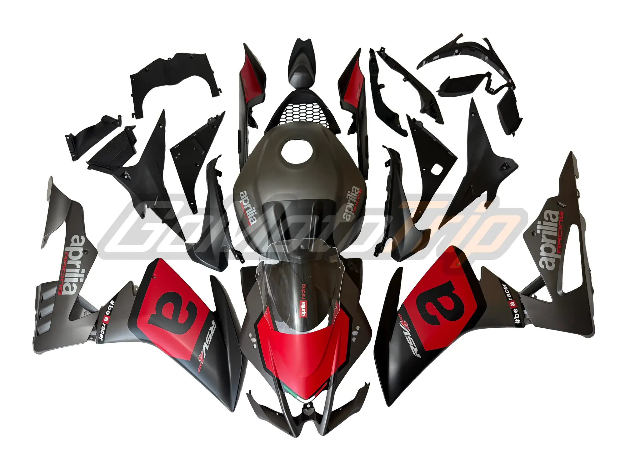 2016-2020 Aprilia RSV4 RF Black Grey Fairing Kit 1