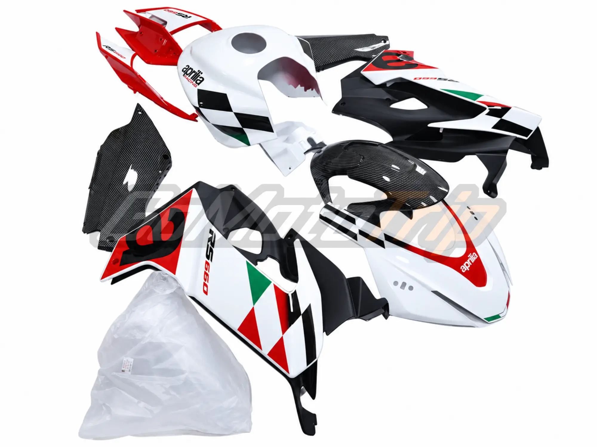 Aprilia Rs660 Chequered Flag Livery Fairing 2 - Gomototrip Aprilia RS660 Chequered Flag Livery Fairing 2